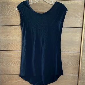 ZARA Chic Black Cap Sleeve Top
